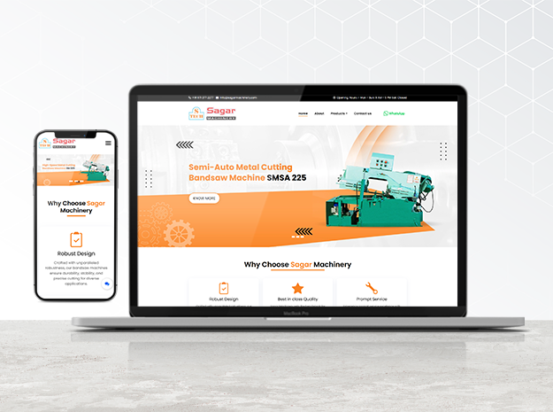 Sagar machinery | Angular web development for Machinery